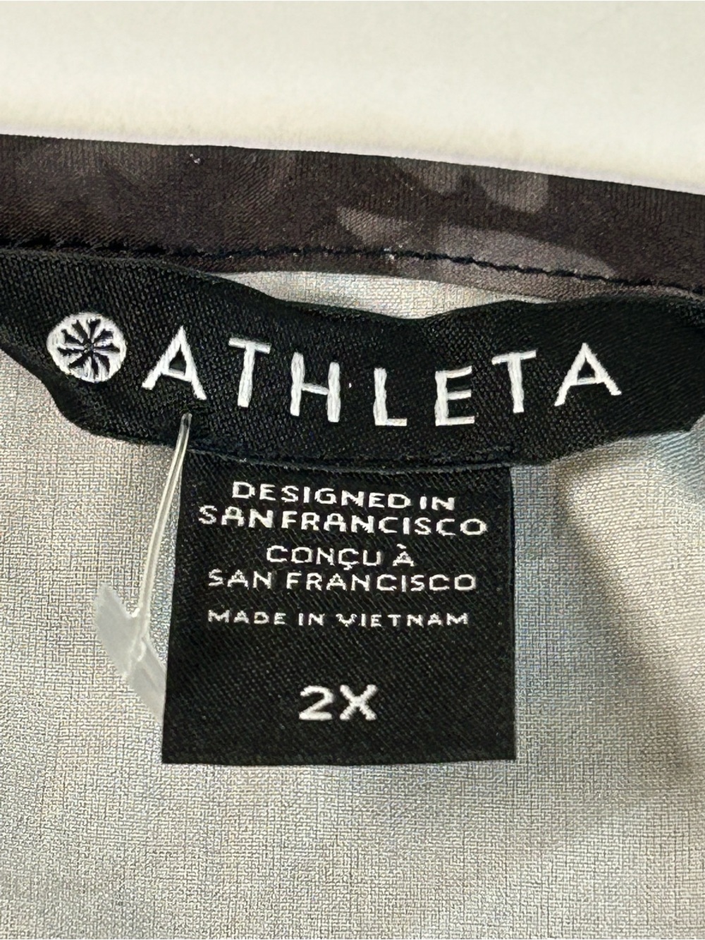 Athleta Zephyr Refined Tank in the "Lumen” Floral Black Colorway - Picture 2 of 7
